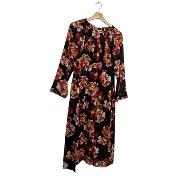 MADEWELL Shirred Midi Dress French Rose M - Picture 9 of 14